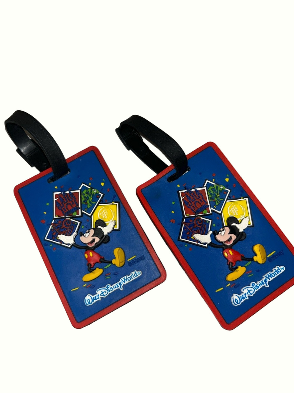 Disney Luggage ID Tag with Mickey Design Walt Disney World Suitcase Travel
